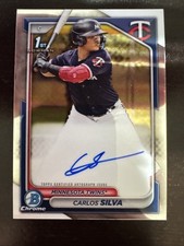 2024 Bowman Carlos Silva Chrome Auto 1st Prospect #CPA-CSI Twins