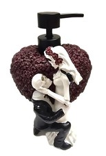 NEW 3D RESIN SKULL SKELETON BRIDE GROOM WEDDING HALLOWEEN SOAP DISPENSER PUMP