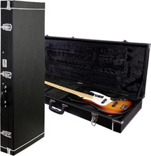 Gearlux Bass Guitar Hard Case, Fits Fender Precision/Jazz Bass, w/ Locking Key