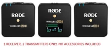 RØDE Rode Wireless Go II Dual Channel Wireless Microphone Audio System Pod Cast