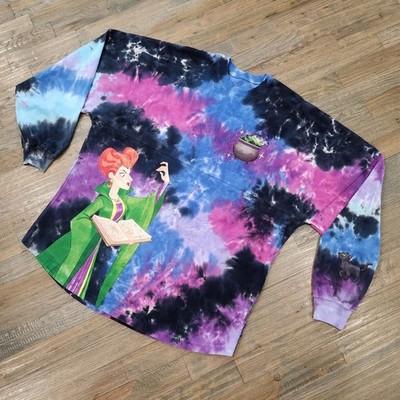 Disney Spirit Jersey Hocus Pocus LARGE TieDye Sanderson Tonight We Fly Halloween