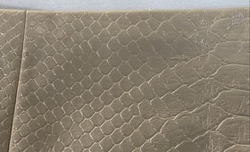 Babaton Saturn Tan Snakeskin Vegan Leather A-Line Mini Skirt Women's Size 8