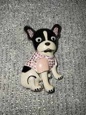 French Bulldog Studded Charm, Ornament, Keychain See Pics Missing Ring Or Hook 