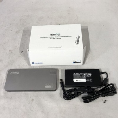 Plugable Thunderbolt Docking Station W/ DisplayLink 96w charging UD-7400PD