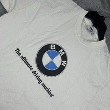 Vintage BMW Shirt Medium White The Ultimate Driving Machine Made in USA Tee 90s