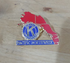 Vintage Kiwanis International Pacific Northwest District Gold Tone Lapel Pin