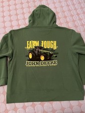 John Deere  Farm Tough  Men  s XL Pullover Green Hoodie