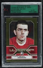 2012 ITG Ultimate Memorabilia 12th Edition Gold /10 Maurice Richard Trophy k4s