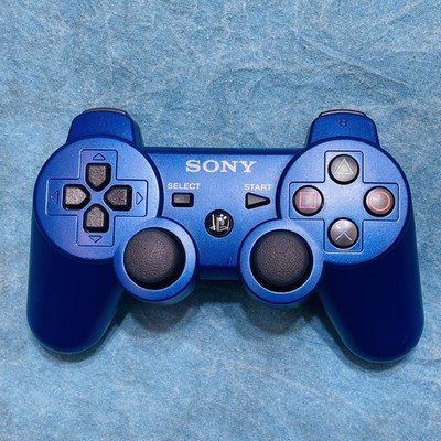 Sony PS3 DualShock 3 Wireless Controller   Deep Blue OEM Original Not Tested