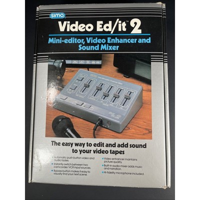 New! Sima Video Ed/ It 2 Editor Enhancer Sound Mixer - Never Been Used