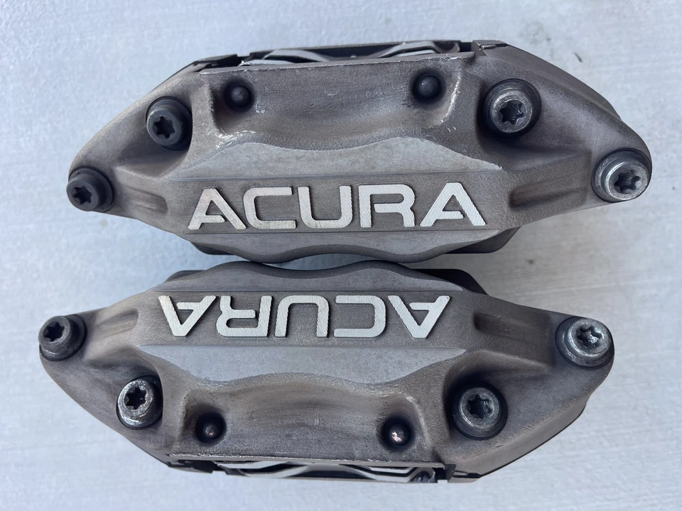 2005-2012 Acura RL Advics Front Left Right 4 Piston Brake Calipers Set Pair OEM - Image 4 of 4
