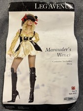 Leg Avenue Gold  Black Pirate Wench Halloween Costume Women  s NWT