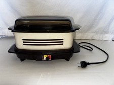 West Bend Slow Cooker Model 84114 Brown Stripe USA Made 4QT Circa 1985