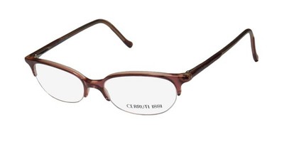 NEW CERRUTI 1881 C2203 EYEGLASS FRAME UNISEX 49-16-135 PLASTIC VINTAGE BROWLINE