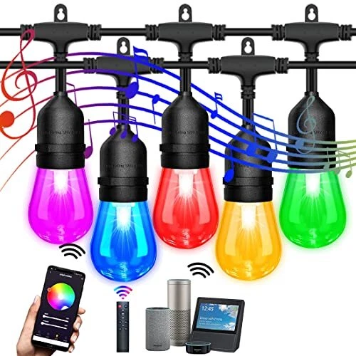 Color changing 2024 bistro lights