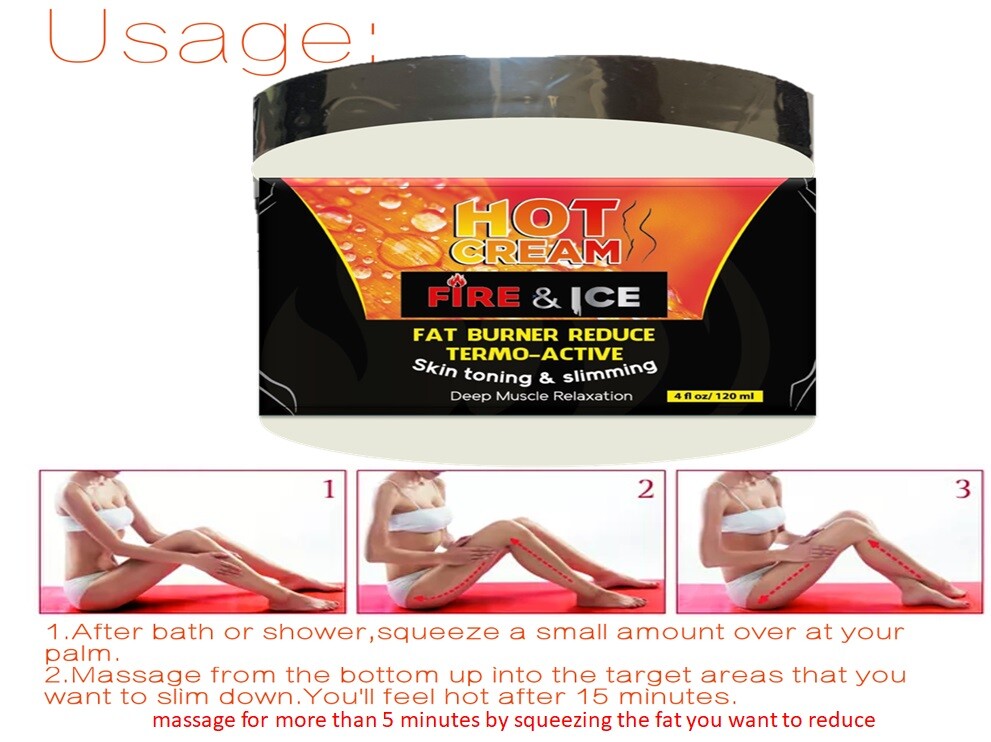 HOT CREAM REDUCING CREAM 4 Oz BODY FAT BURNER LIPO REDUCING GEL FAT BURNING