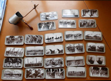 World War 1 Stereoscope Stereograph Photo cards and viewer: Realistic Travels