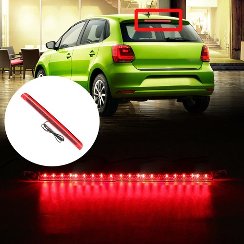 Red LED Car High Mount Level Third 3RD Brake Stop Rear Tail Light Bulb Accessory - Picture 4 of 12