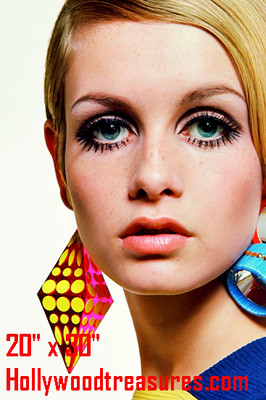 Twiggy Hair Salon Spa Barber Photo Mod Retro Color Stylist Poster 20 X 30 Ebay