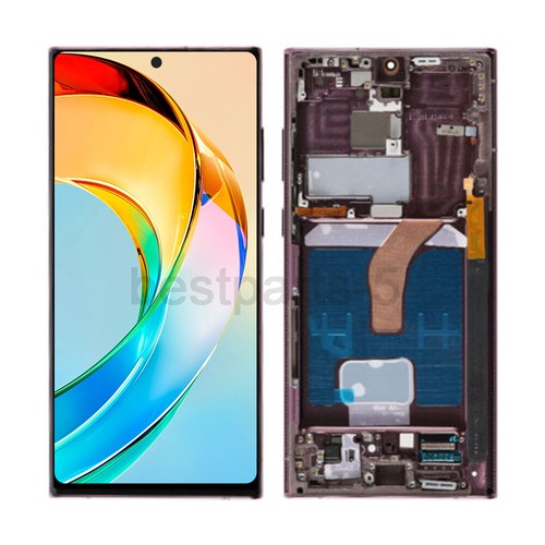 Pour Samsung Galaxy S22 Ultra SM-S908B/E écran LCD remplacement Bourgogne
