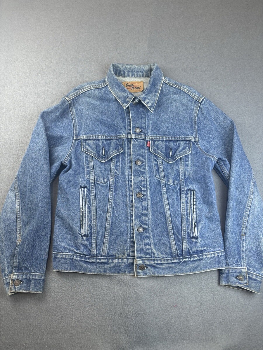 Vintage 70s Levis Type 3 Denim Trucker Jacket Mens Size 42