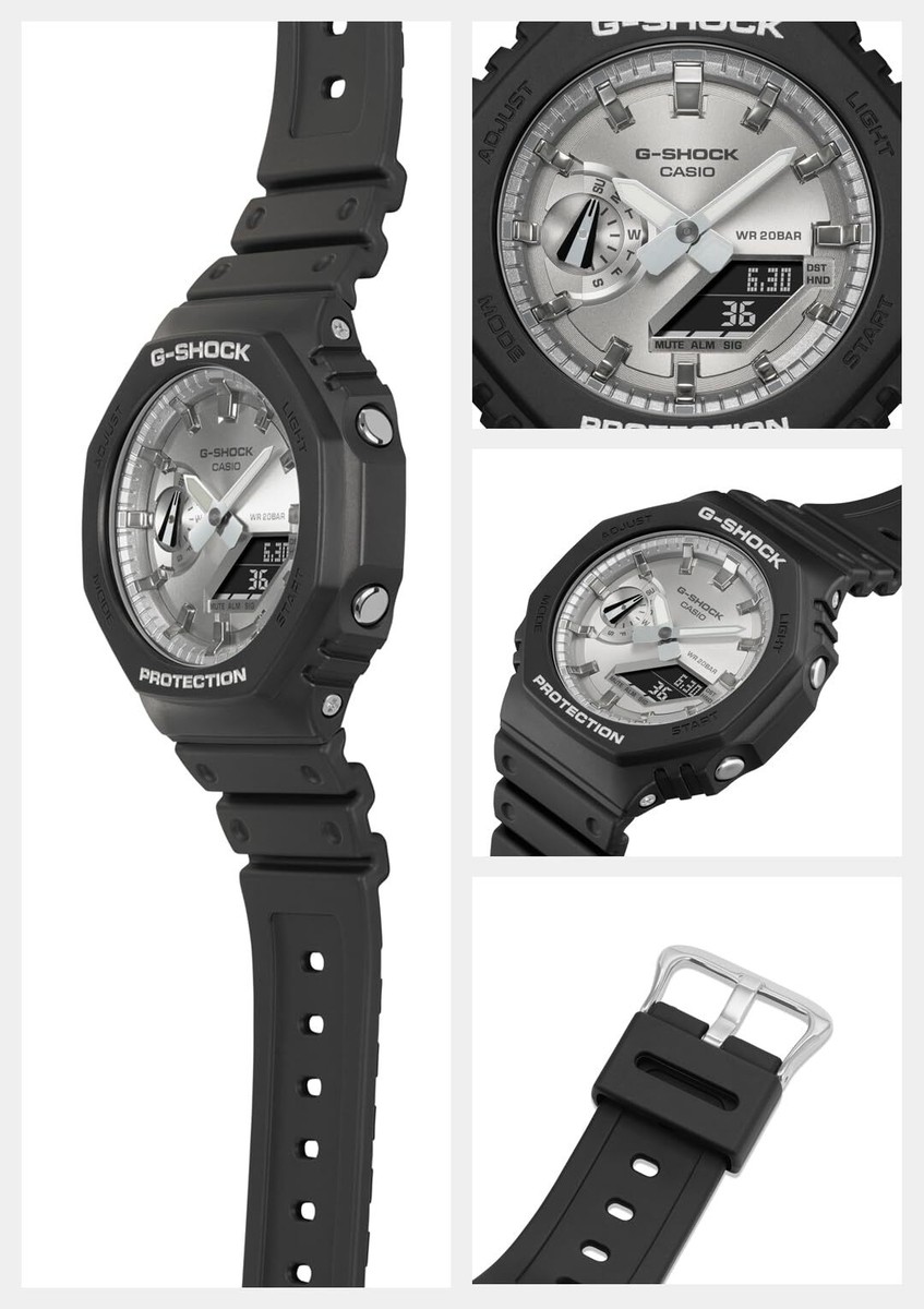 CASIO G-SHOCK GA-2100SB-1AJF Silver Dial Carbon Core Men Watch