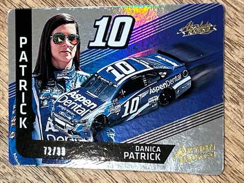 2017 Absolute Action Packed Spectrum Gold #AP4 Danica Patrick Numbered 72 of 99 - Picture 3 of 5