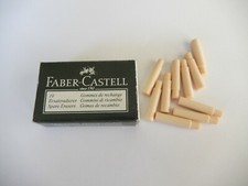 1 Box 10 Erasers - Faber-Castell Grip Pencil Erasers 13 15 58