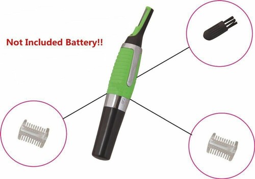 Hot Men Nose Ear Face Neck Eyebrow Hair Mustache Beard Trimmer Shaver Clipper PE - Picture 4 of 7