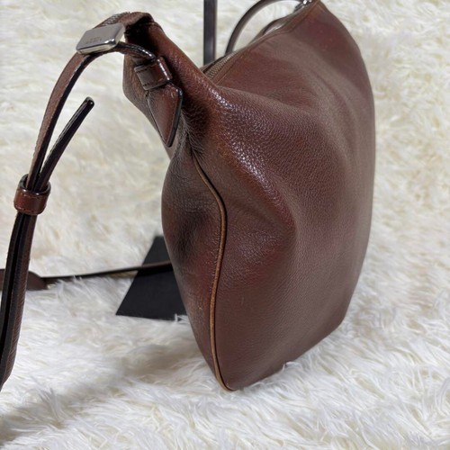 Loewe Heritage Women's Shoulder Bag Crossbody Leather Brown Used Free Shipping - Picture 5 of 20