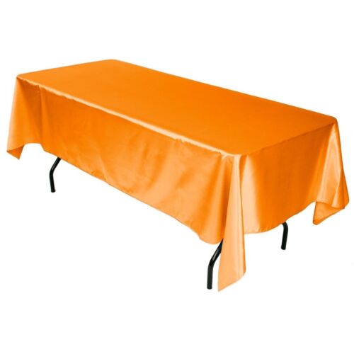 Tablecloth Satin Rectangular Seamless 60x102 Inch By Broward Linens - Picture 13 of 64
