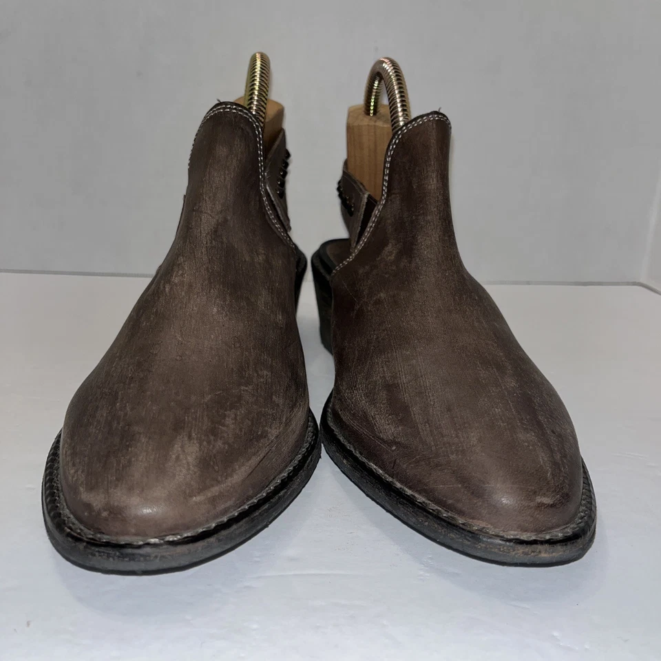 Muy Volátiles Mujer Mules Zuecos Marrón 5572 Cuero Zapatos con Cordones 8 Elegantes Foto 2 de 4