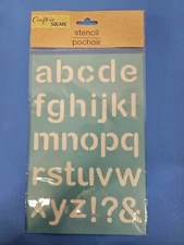 Crafter's Square Flexible Stencil - New - Lower Case Letters