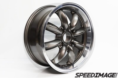 ROTA RB WHEELS GUNMETAL W/ POLISH LIP 16X7 +40 4X100 CIVIC INTEGRA ...