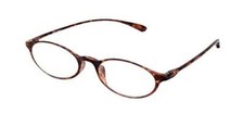 Calabria 719 Oval Lightweight Flexie Reading Glasses Tortoise Brown 1.75 46 mm