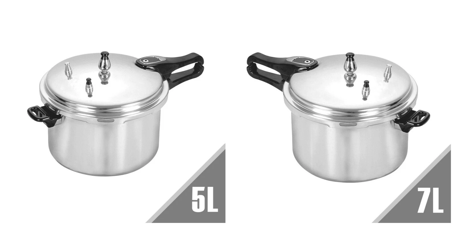 5L or 7 Litre Pressure Cooker Induction Stove Top Steamer Fast Cooking Catering
