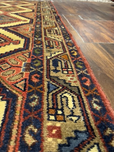 On Sale Hand Knotted Vintage Tribal Geometric Runner Village Rug 2’7x9’11”,#2309 - Picture 7 of 12