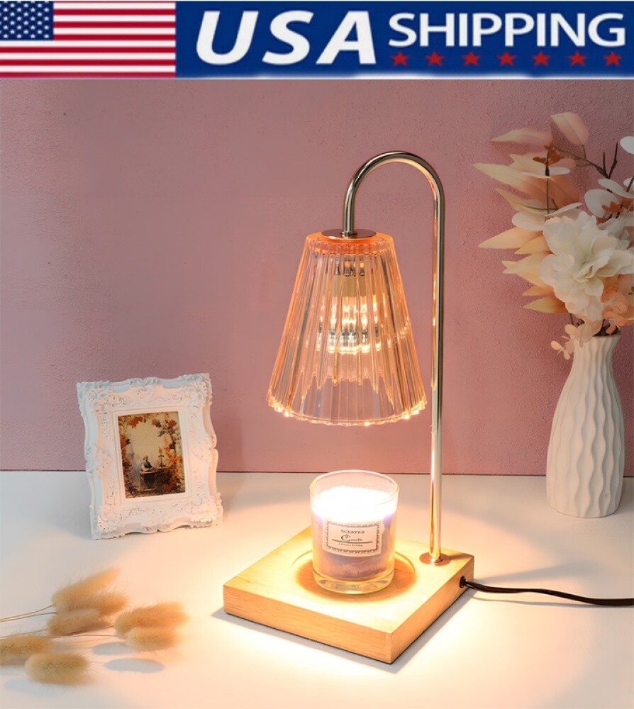 Dimmable Candle Warmer Lamp with Timer Adjustable Heat Light Includes 2 Bulbs  -image