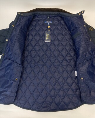 ジャケット・アウター 00s Polo Ralph Lauren Quilting Fur Down Vintage Ralph Lauren Polo Down Fill Puffer Jacket Faux Fur