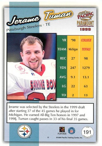 Pacific Paramount 1999 fútbol americano NFL 3-250 U-Pick casi nuevo - Imagen 39 de 57