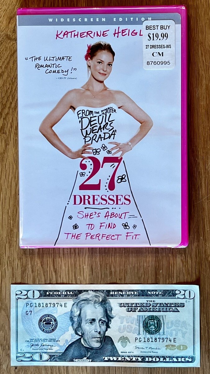 27 DRESSES Movie DVD Katherine Heigl Edward Burns NEW SEALED