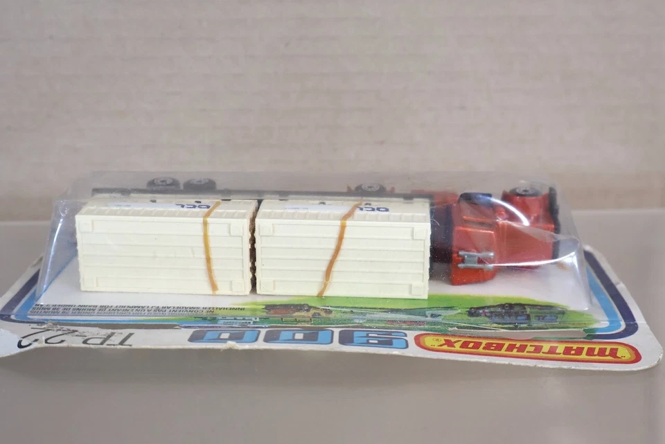MATCHBOX 900 SERIES TP-22 PETERBUILT LONG OCL DOUBLE CONTAINER TRUCK SEALED oi - Image 4 of 4