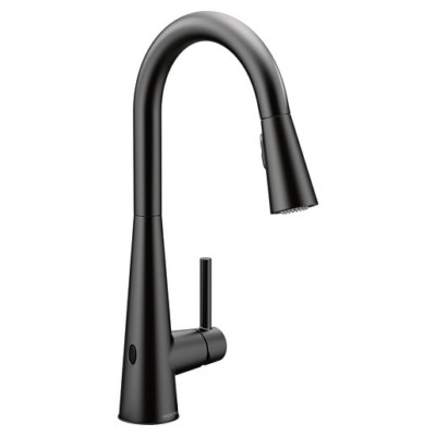 Moen Sleek 7864EWBL - Motionsense - One Handle Pull-Down Faucet - Matte Black