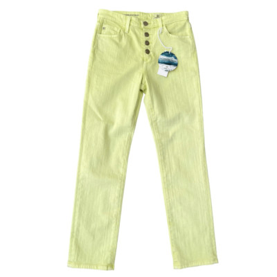 AG like green the Isabella Button Up straight leg crop jeans size 25 NWT