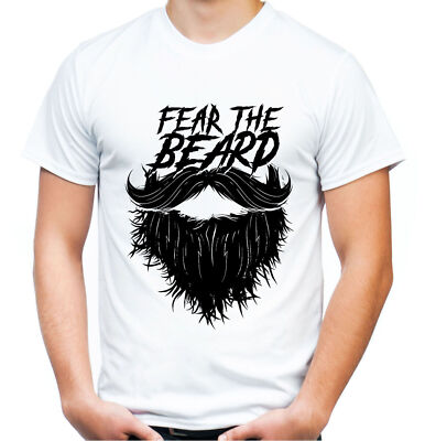 Fear the Beard T-Shirt | Bart Rockabilly Retro Hipster Biker Kult Mann Vater