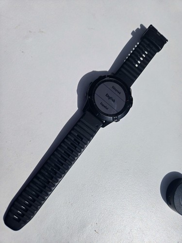 Garmin Fenix 6 Sapphire Titanium w/ Black with Red Nylon Band + Extras - Picture 8 of 22