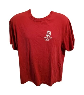 2008 Beijing Olympics  Adult Large Red TShirt