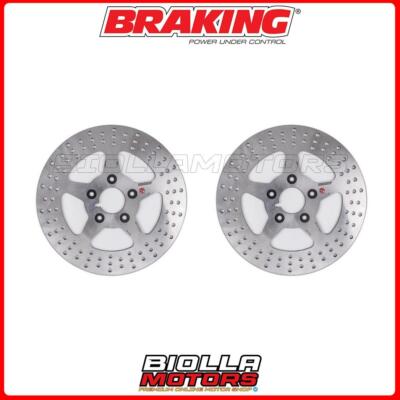 SATZ BREMSSCHEIBEN VORNE BRAKING HARLEY DAVIDSON FLHR/I ROAD KING 1450 1999- 