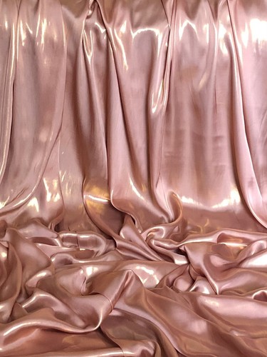 Shiny Wet Look Soft Floaty Shimmer Satin Fabric 58”Wide Dress Bridal Decoration - Picture 70 of 79
