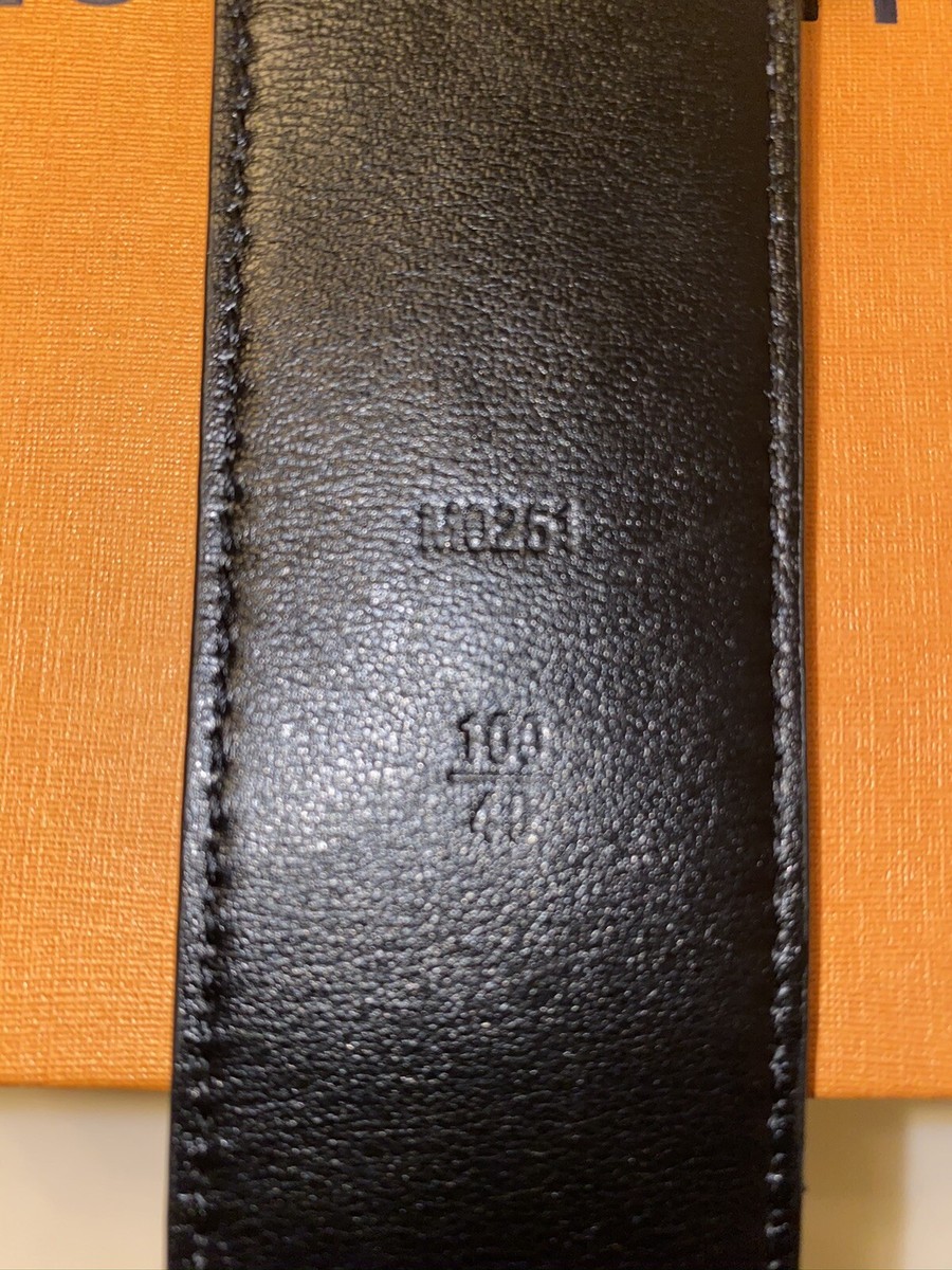 Authentic* Louis Vuitton Reversible Iridescent/Black Belt 100/40